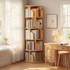 5 Tier Rotating Bookshelf, 360Ã‚Â° Display Round Spinning Bookshelf, Space-Saving, Small Space Rotating Bookshelf Tower for Bedroom, Living Room, Home