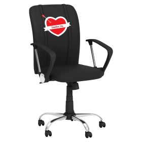 Curve Task Chair Valentine's Day Heart with Arrow Logo