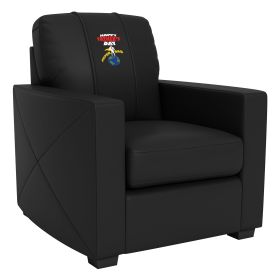 Silver Club Chair with Father's Day Super Dad Logo Panel