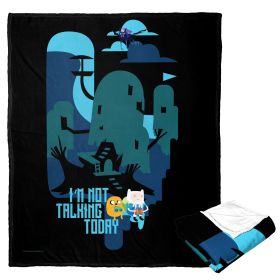 Adventure Time Silk Touch Throw Blanket, 50" x 60", Not Talking Today