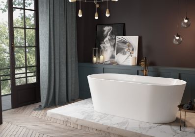 Acrylic Freestanding Soaking Bathtub-54''-white