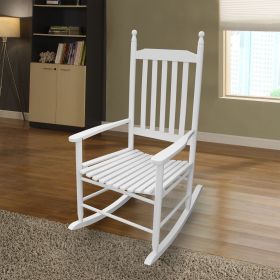 wooden porch rocker chair WHITE, without mat