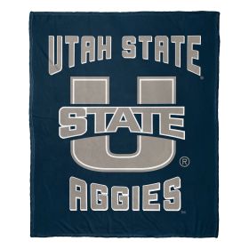 Utah State OFFICIAL NCAA "Alumni" Silk Touch Throw Blanket; 50" x 60"