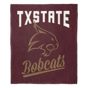 Texas State OFFICIAL NCAA "Alumni" Silk Touch Throw Blanket; 50" x 60"