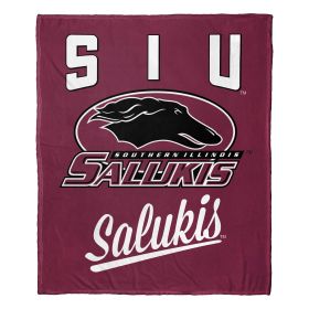 Southern Illinois OFFICIAL NCAA "Alumni" Silk Touch Throw Blanket; 50" x 60"