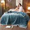 SOGA 2X Lake Blue Throw Blanket & Bed Sofa Comforter
