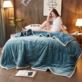 SOGA 2X Lake Blue Throw Blanket & Bed Sofa Comforter
