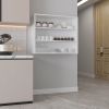 Wall Shelf 30" H, 3 Shelves, White