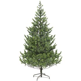 HOMCOM 6ft Artificial Christmas Tree, Sparse Realistic Cedar Tree with 1933 Tips, Easy Assembly, Hinged Xmas Tree for Home Office Holiday, Green