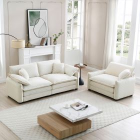 Modern Living Room Sofa Two Pieces Set, Suitable for Living room and Small Apartment