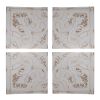 S/4 Distressed Wooden Square Wall Panels, 17.5x17.5"