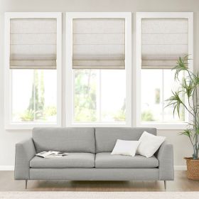 Light Filtering Cordless Roman Shade Natural 27x64"