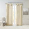Twist Tab Lined Window Curtain Panel Champagne 50x108"