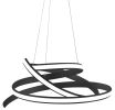 Finesse Decor Oslo Integrated LED Chandelier, Dimmable, Black