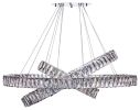 Crystal Elegance Chandelier Integrated LED, Dimmable, 3 Ovals
