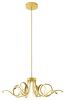 Magnolia Adjustable Chandelier Integrated LED, Dimmable, Gold