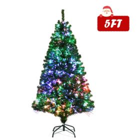 5/7 FT  Fiber Optic Spruce Artificial Christmas Tree