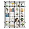 20-Cube Organizer Cube Storage Storage Shelves Wire Cube Storage Origami Shelves Metal Grid Multifunction Shelving Unit Modular Cubbies Organizer Book