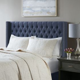 Upholstery Headboard Navy Queen