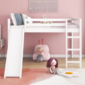 Loft Bed with Slide; Multifunctional Design; Full