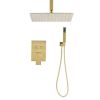 Ceiling Mounted Shower System Combo Set with Handheld and 12"Shower head