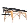 Professional Wide Massage Table 30" W, Heavy Duty Folding Massage Table, 8-Level Height Adjustable Facial Salon Tattoo Bed