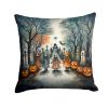 Creepy Dolls Spooky Halloween Throw Pillow Machine Washable, Indoor Outdoor Decorative Pillow for Couch, Bed or Patio, 18Hx18W