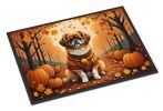 NEW Tibetan Spaniel Fall Doormat Front Door Mat Indoor Outdoor Rugs for Entryway, Non Slip Washable Low Pile, 18H X 27W
