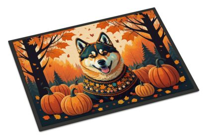 NEW Akita Fall Doormat Front Door Mat Indoor Outdoor Rugs for Entryway, Non Slip Washable Low Pile, 18H X 27W