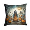 La Llorona Skeleton Spooky Halloween Throw Pillow Machine Washable, Indoor Outdoor Decorative Pillow for Couch, Bed or Patio, 18Hx18W