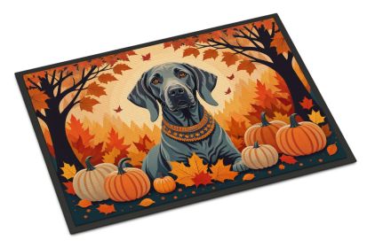 NEW Weimaraner Fall Doormat Front Door Mat Indoor Outdoor Rugs for Entryway, Non Slip Washable Low Pile, 18H X 27W