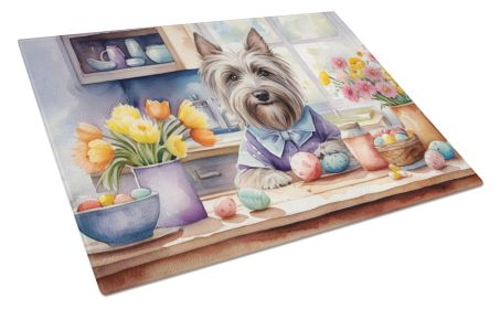 NEW Decorating Easter Skye Terrier Glass Cutting Board Decorative Tempered Glass Kitchen Cutting and Serving Board Large Size Chopping Board