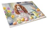 NEW Decorating Easter Welsh Springer Spaniel Glass Cutting Board Decorative Tempered Glass Kitchen Cutting and Serving Board Large Size Chopping Board
