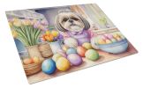 NEW Decorating Easter Shih Tzu Glass Cutting Board Decorative Tempered Glass Kitchen Cutting and Serving Board Large Size Chopping Board