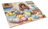NEW Decorating Easter Sussex Spaniel Glass Cutting Board Decorative Tempered Glass Kitchen Cutting and Serving Board Large Size Chopping Board