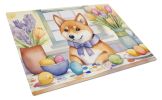 NEW Decorating Easter Shiba Inu Glass Cutting Board Decorative Tempered Glass Kitchen Cutting and Serving Board Large Size Chopping Board