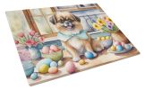 NEW Decorating Easter Tibetan Spaniel Glass Cutting Board Decorative Tempered Glass Kitchen Cutting and Serving Board Large Size Chopping Board