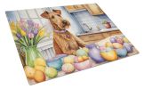 NEW Decorating Easter Irish Terrier Glass Cutting Board Decorative Tempered Glass Kitchen Cutting and Serving Board Large Size Chopping Board