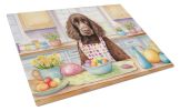 Decorating Easter American Water Spaniel Glass Cutting Board Decorative Tempered Glass Kitchen Cutting and Serving Board Large Size Chopping Board