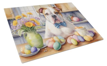 NEW Decorating Easter American Bulldog Glass Cutting Board Decorative Tempered Glass Kitchen Cutting and Serving Board Large Size Chopping Board