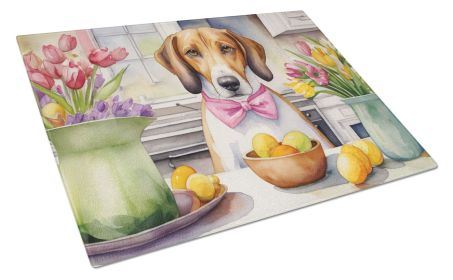 NEW Decorating Easter American Foxhound Glass Cutting Board Decorative Tempered Glass Kitchen Cutting and Serving Board Large Size Chopping Board