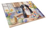 NEW Decorating Easter Bernese Mountain Dog Glass Cutting Board Decorative Tempered Glass Kitchen Cutting and Serving Board Large Size Chopping Board