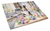 NEW Decorating Easter Collie Glass Cutting Board Decorative Tempered Glass Kitchen Cutting and Serving Board Large Size Chopping Board