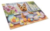NEW Decorating Easter Australian Terrier Glass Cutting Board Decorative Tempered Glass Kitchen Cutting and Serving Board Large Size Chopping Board