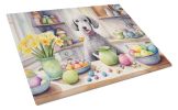 NEW Decorating Easter Bedlington Terrier Glass Cutting Board Decorative Tempered Glass Kitchen Cutting and Serving Board Large Size Chopping Board