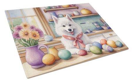 Decorating Easter American Eskimo Glass Cutting Board Decorative Tempered Glass Kitchen Cutting and Serving Board Large Size Chopping Board