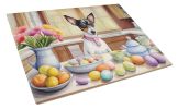 NEW Decorating Easter Rat Terrier Glass Cutting Board Decorative Tempered Glass Kitchen Cutting and Serving Board Large Size Chopping Board
