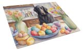 NEW Decorating Easter Flat-Coated Retriever Glass Cutting Board Decorative Tempered Glass Kitchen Cutting and Serving Board Large Size Chopping Board