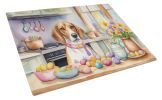 Decorating Easter English Foxhound Glass Cutting Board Decorative Tempered Glass Kitchen Cutting and Serving Board Large Size Chopping Board