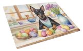 NEW Decorating Easter Manchester Terrier Glass Cutting Board Decorative Tempered Glass Kitchen Cutting and Serving Board Large Size Chopping Board